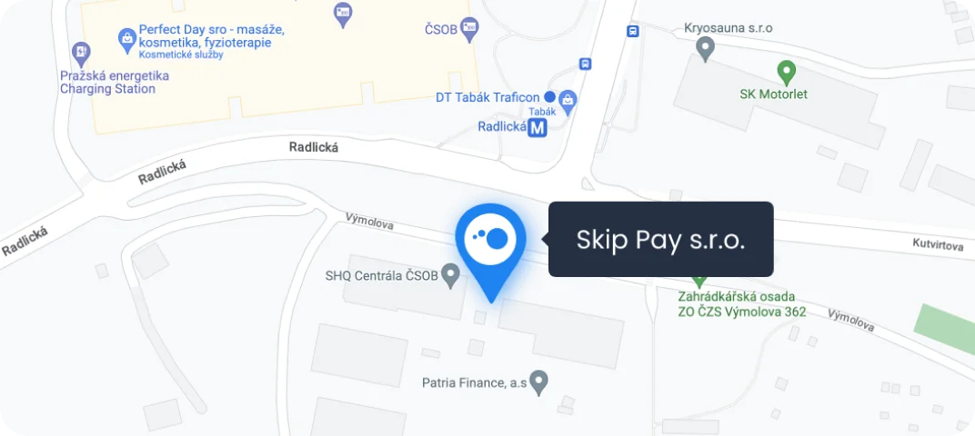 Kde nájdete Skip Pay s.r.o. na mape