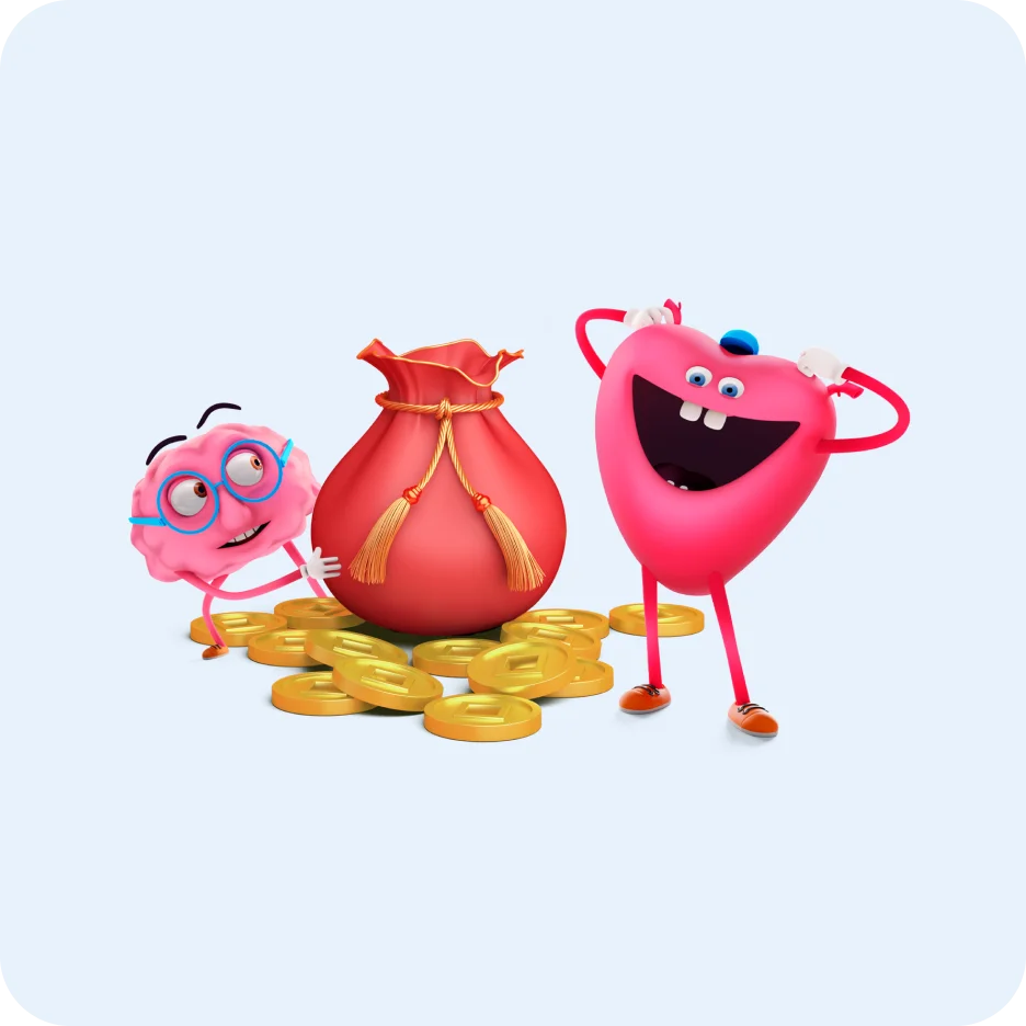 Srdce a mozek mají měšec s penězi. Díky online pojištění nákupu se Skip Pay ušetřili za rozbitou elektroniku.