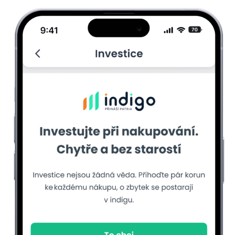 Vytvořte si zdarma účet indigo