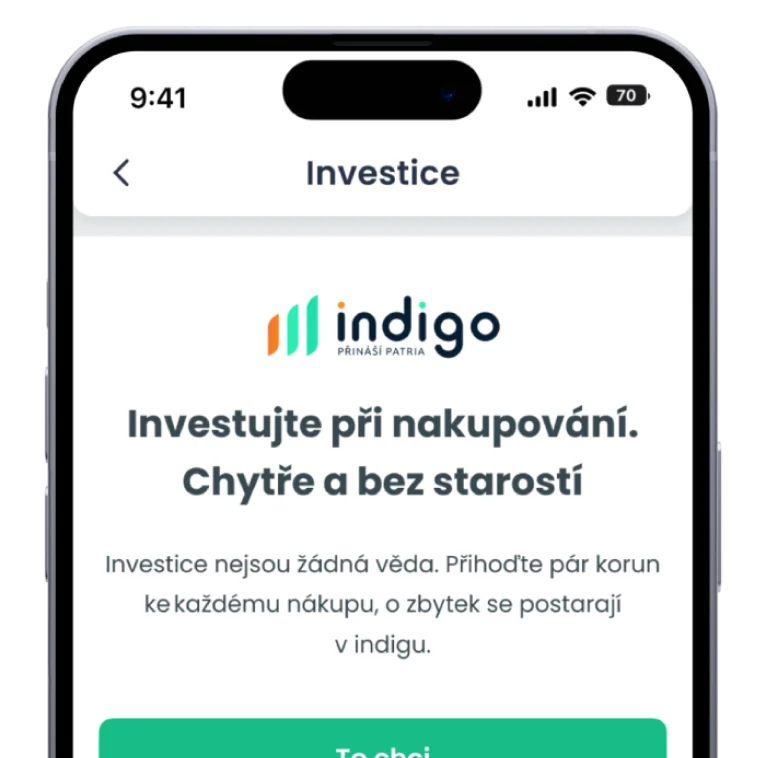 Vytvořte si zdarma účet indigo