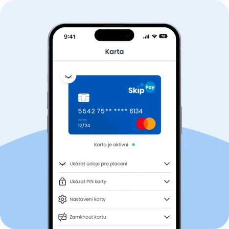 Správa karty po ruce