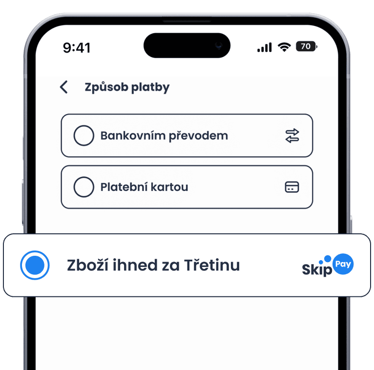 Zvolte nákup na Třetinu