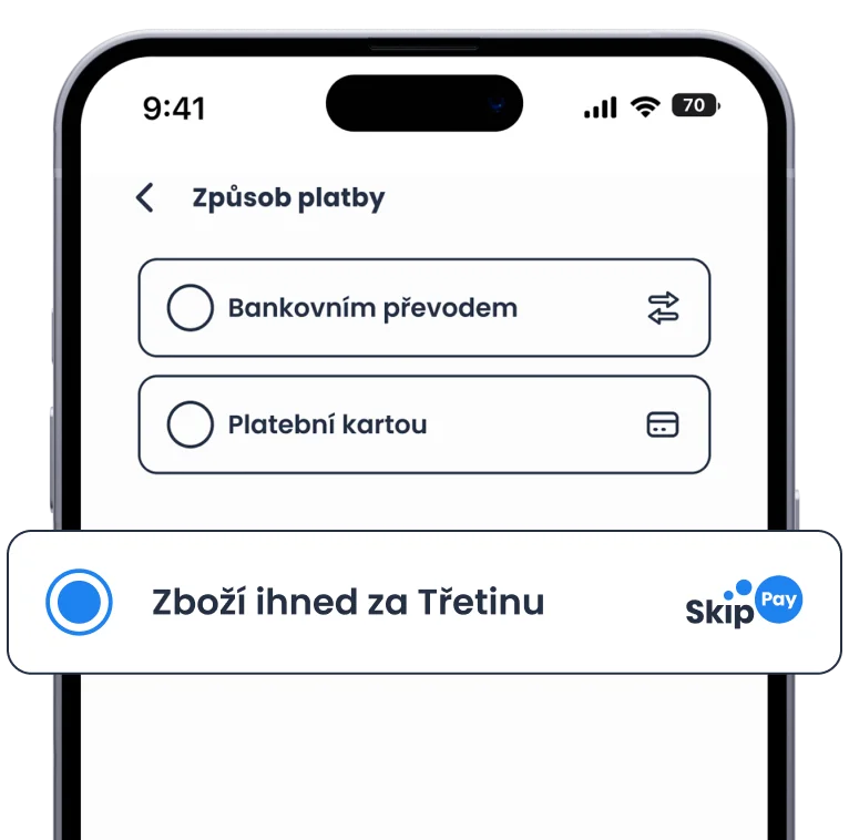 Zvolte nákup na Třetinu