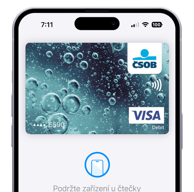 Zaplaťte první
třetinu kartou