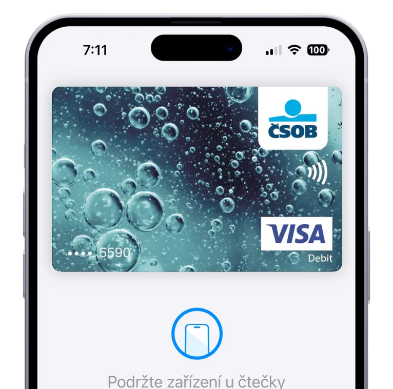 Zaplaťte první
třetinu kartou