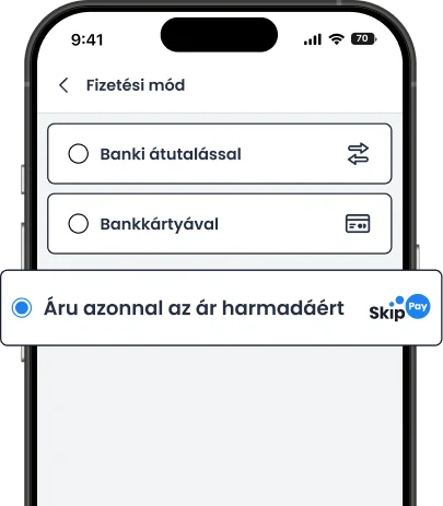 Válassza a Vásárlást három részletben