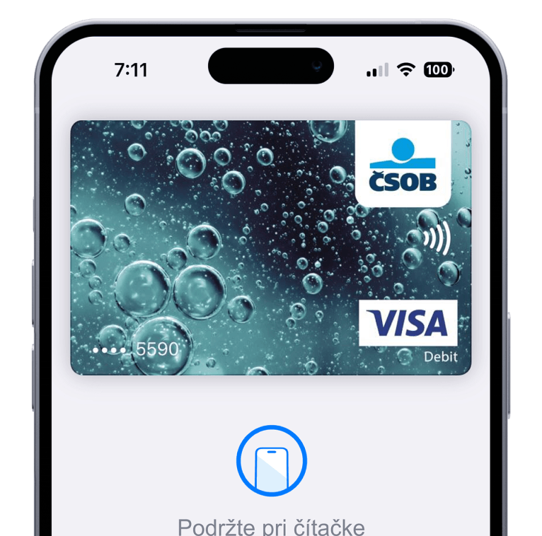 Zaplaťte prvú tretinu kartou
