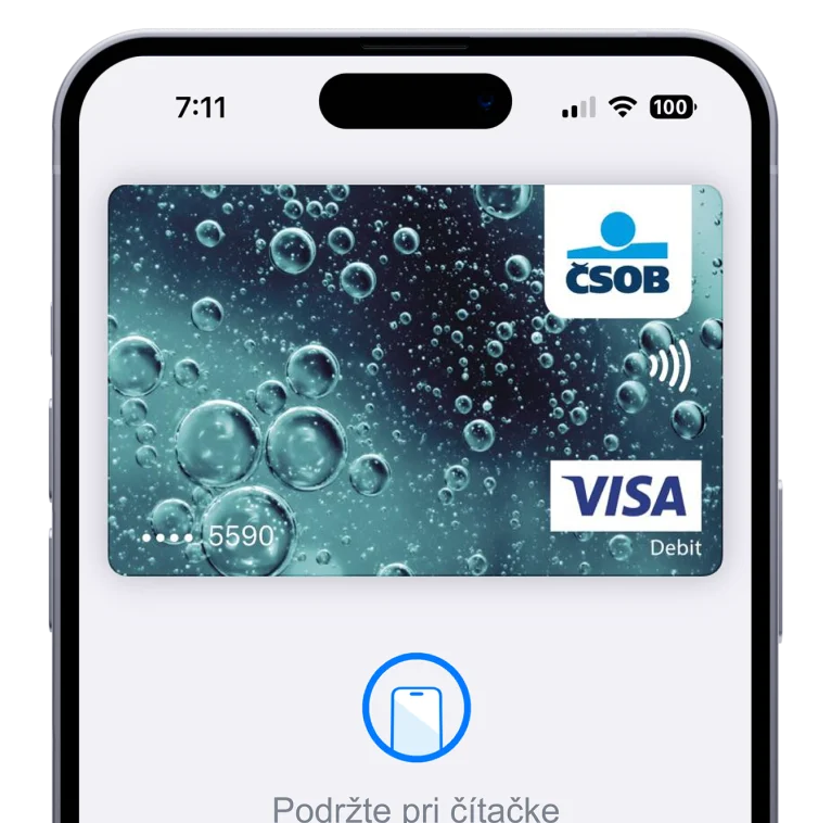 Zaplaťte prvú tretinu kartou