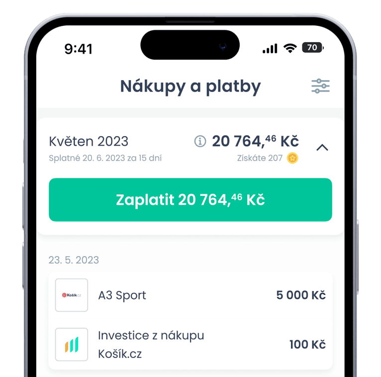 Celý měsíc nakupujete, my platíme