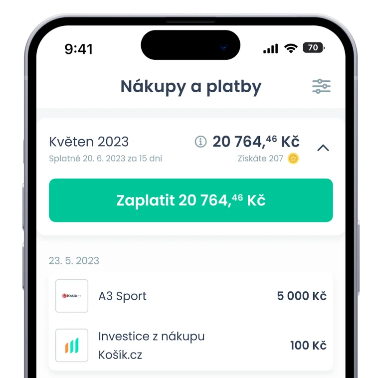 Celý měsíc nakupujete, my platíme