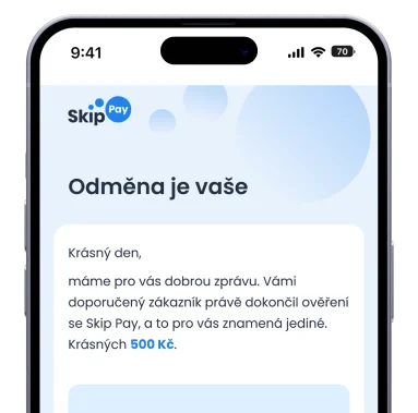 Odměna je vaše