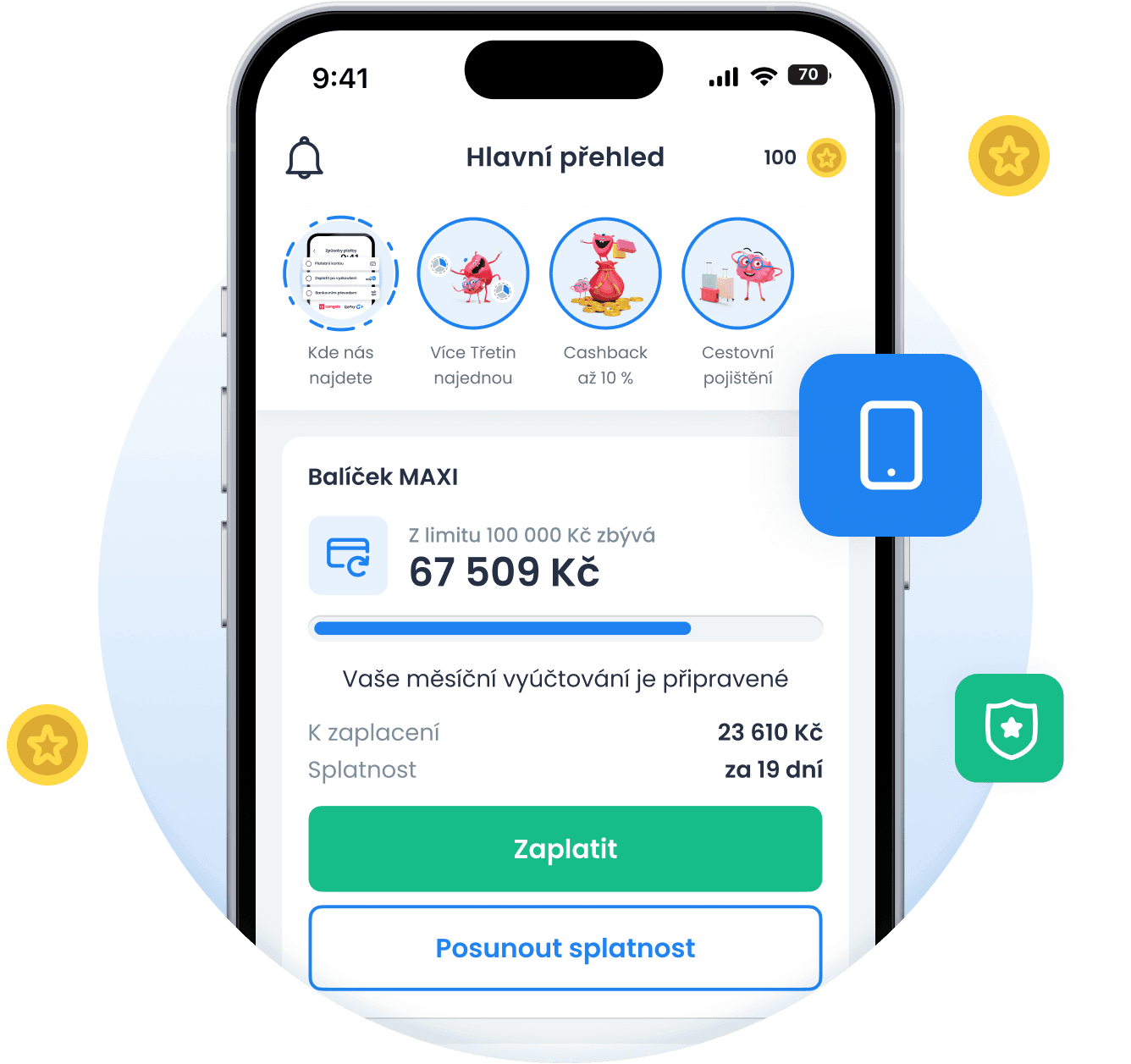 Mobilní aplikace Skip Pay